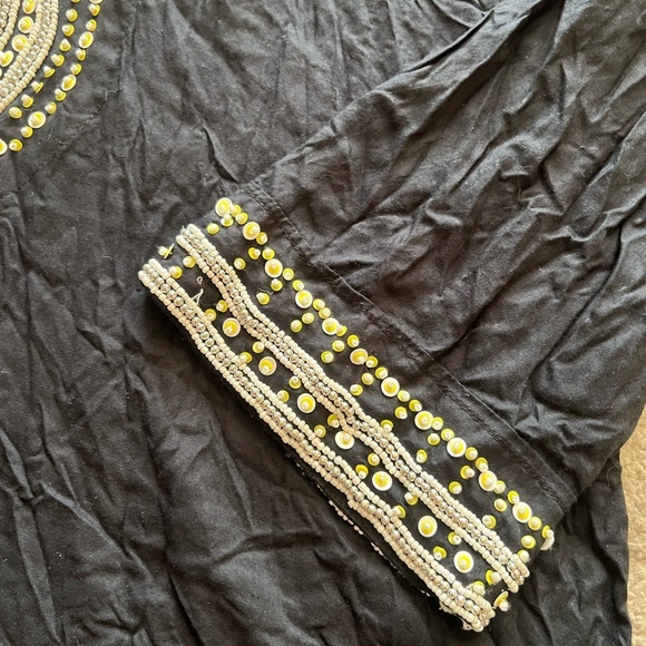 Soft Surroundings Beaded V Neck Coastal Tunic Top - Picture 3 of 5